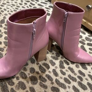 Elegant Pink Ankle Booties